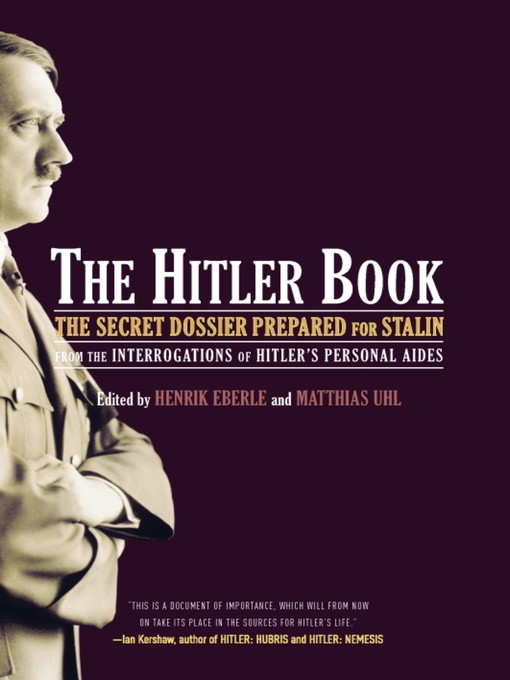 Title details for The Hitler Book by Henrik Eberle - Available